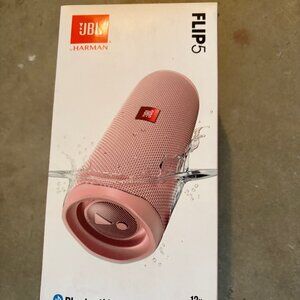 JBL FLIP 5, Waterproof Portable Bluetooth Speaker, Pink - Brand New